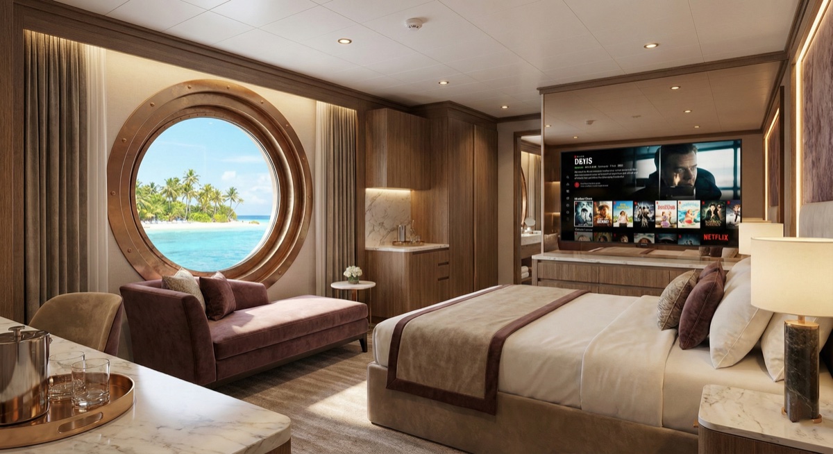 Cruise ship entertainment platform with distributed architecture